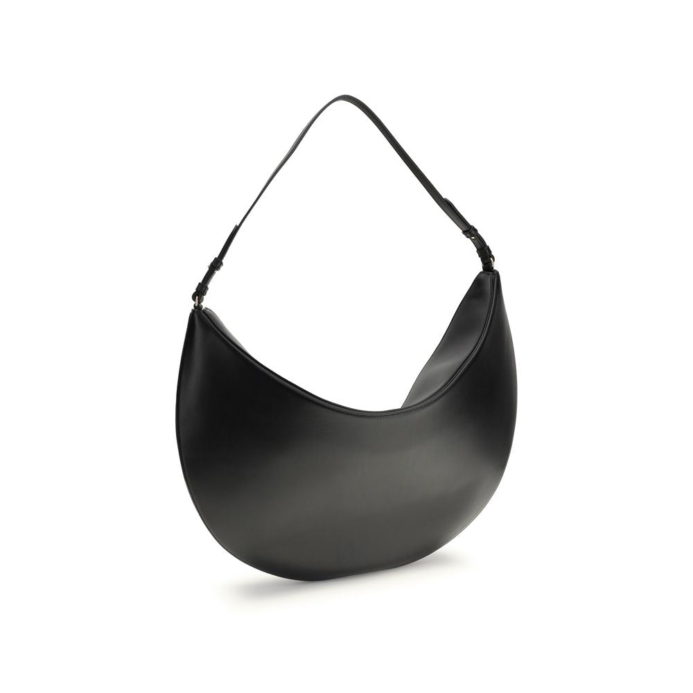 Jacquemus Schwarze Schultertasche aus Kalbsleder Bos Taurus